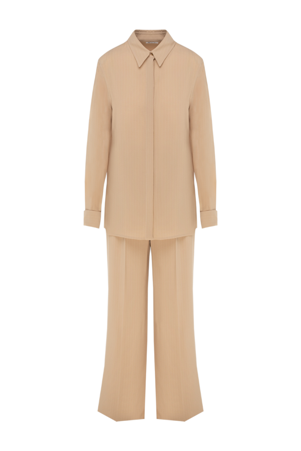 Loro Piana woman beige women's suit with silk and viscose trousers buy with prices and photos 178068 - photo 1