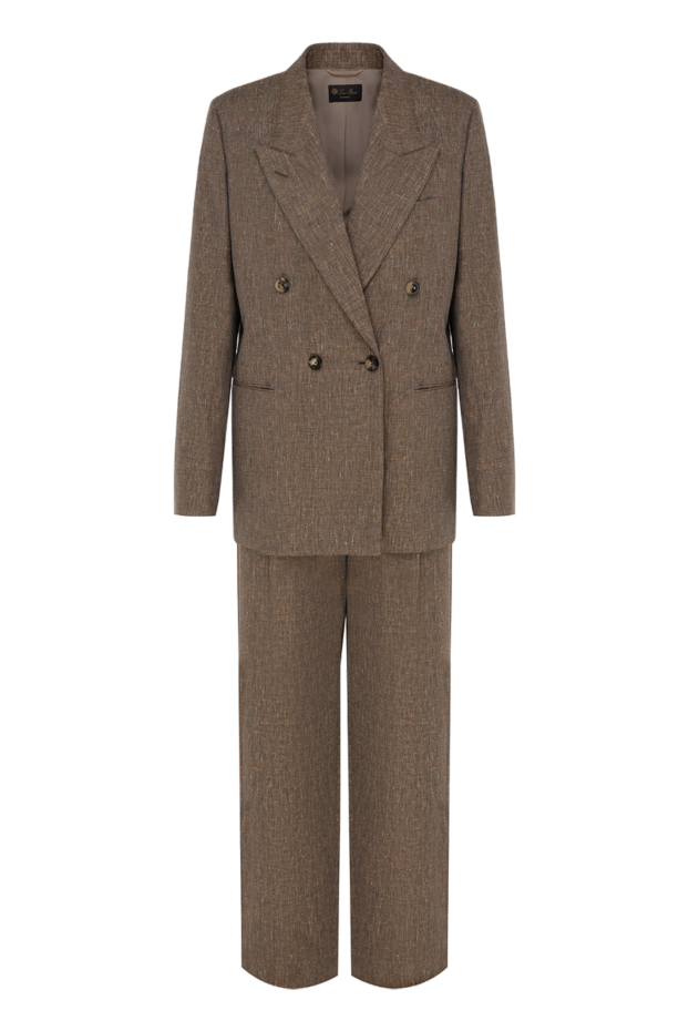 Loro Piana woman women's brown suit with trousers buy with prices and photos 178071 - photo 1