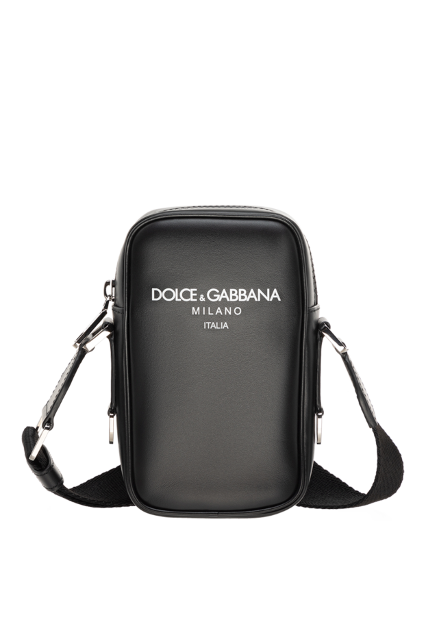 Dolce & Gabbana compact men's black leather crossbody bag 178077 - photo 1