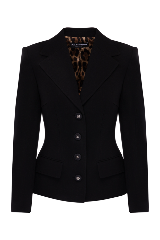 Dolce & Gabbana wool and elastane jacket for women black 178082 - photo 1