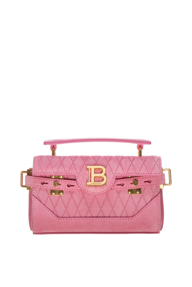 Balmain женские сумка из телячьей кожи женская розовая купить с ценами и фото 178087 - фото 1