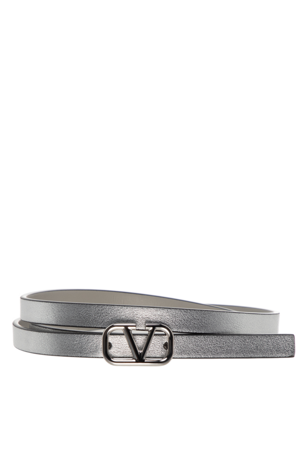 Valentino woman genuine leather belt for women, gray buy with prices and photos 178096 - photo 1