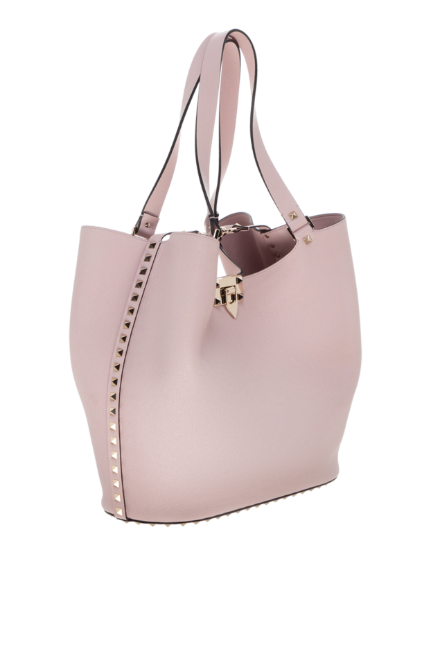 Valentino women's genuine leather bag pink 178109 - photo 3