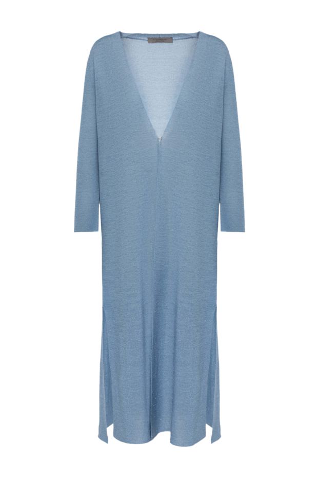 D.Exterior cardigan made of viscose and polyester for women blue 178128 - photo 1