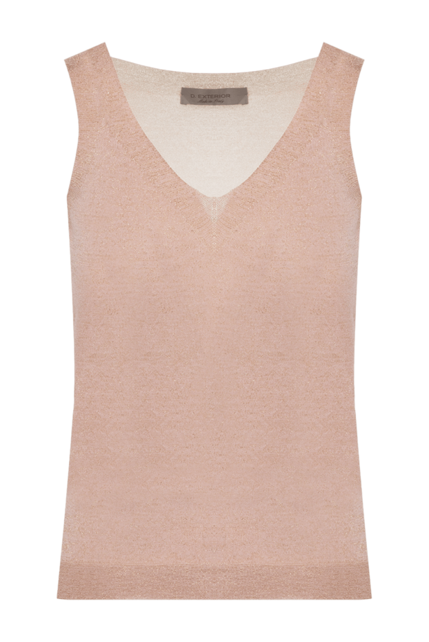 D.Exterior woman women's beige viscose and polyester top buy with prices and photos 178132 - photo 1