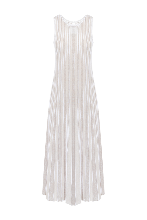 D.Exterior beige loose-fitting pleated sleeveless dress 178139 - photo 1