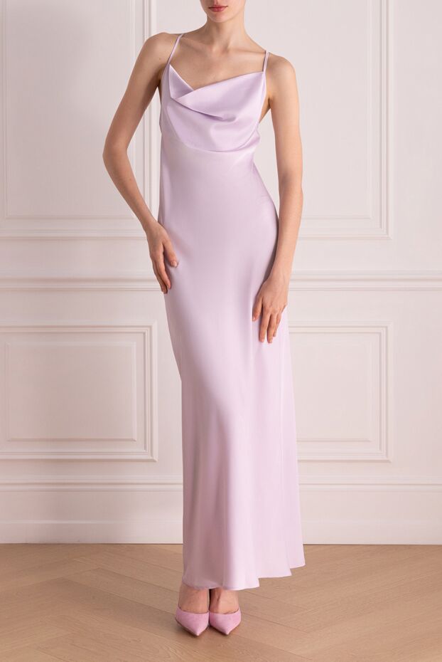 D.Exterior woman women's purple polyester and elastane dress buy with prices and photos 178145 - photo 2