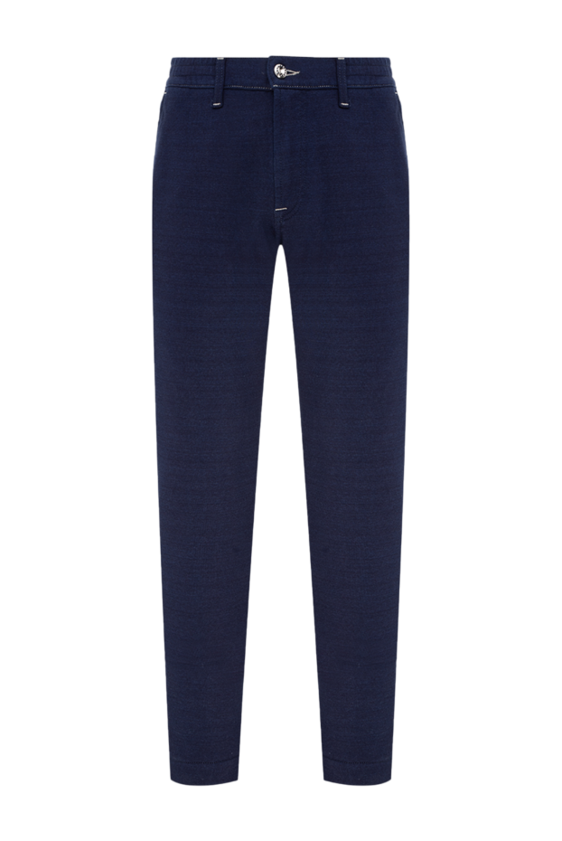 Stefano Ricci pants made of cotton and polyester men's blue 178186 - photo 1