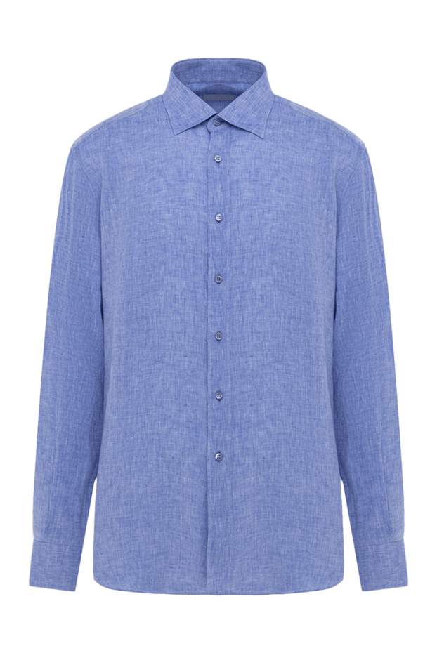 Stefano Ricci men's linen shirt blue 178190 - photo 1