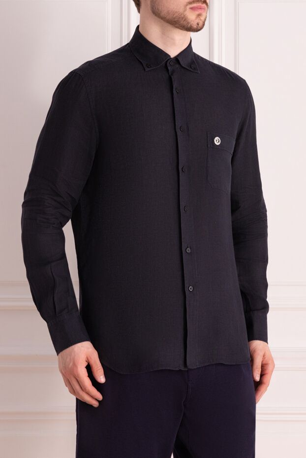 Stefano Ricci linen shirt for men black 178191 - photo 3