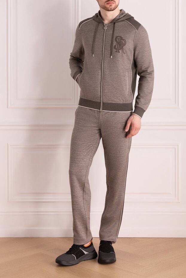 Stefano Ricci men's walking suit made of silk and linen brown 178197 - photo 2
