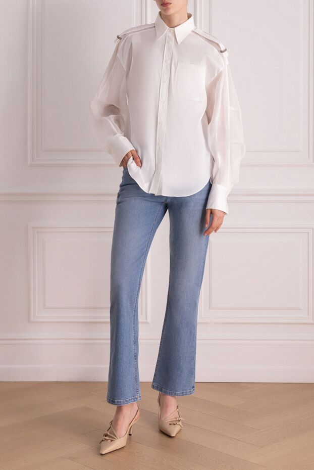 Jeans made of cotton and elastane for women blue - photo 2