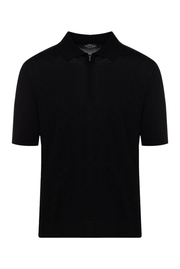 Cesare di Napoli man men's black silk polo buy with prices and photos 178331 - photo 1