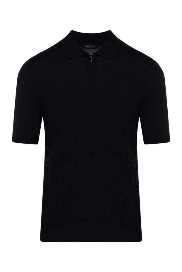 Cesare di Napoli man men's black silk polo buy with prices and photos 178337 - photo 1