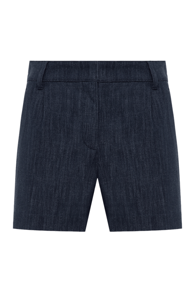 Brunello Cucinelli denim shorts for women blue 178353 - photo 1