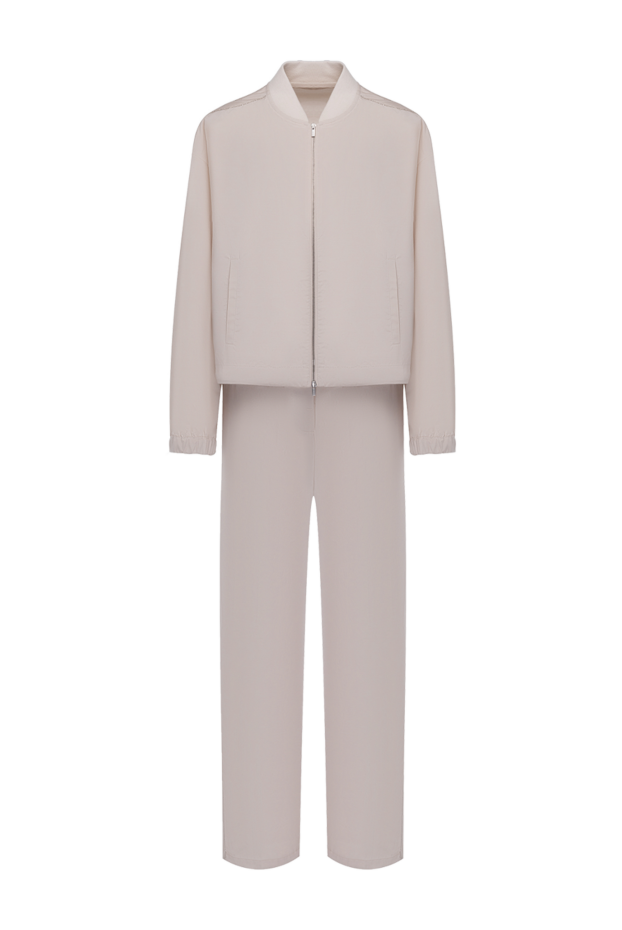 Peserico women's beige suit for walking with a stand-up collar 178369 - photo 1