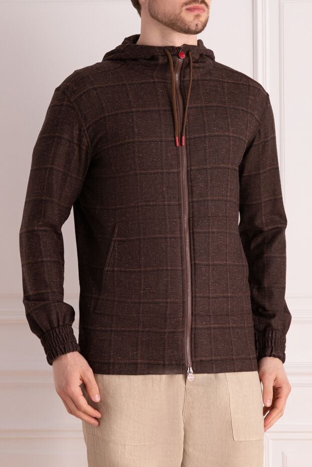 Kiton brown sports jacket for men 178404 - photo 3