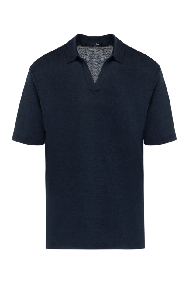 Barba Napoli man men's blue linen polo buy with prices and photos 178451 - photo 1