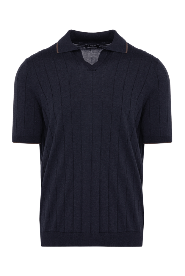 Barba Napoli man men's blue silk polo buy with prices and photos 178453 - photo 1