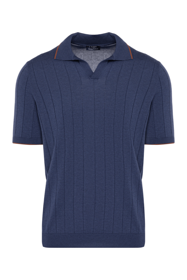 Barba Napoli man men's blue silk polo buy with prices and photos 178454 - photo 1