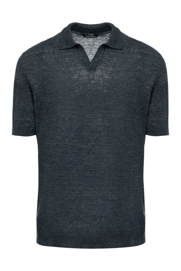 Barba Napoli man men's gray linen polo buy with prices and photos 178455 - photo 1