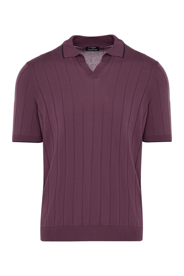 Barba Napoli man men's silk polo, burgundy buy with prices and photos 178456 - photo 1