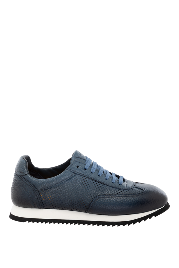 Doucal`s man men's blue genuine leather sneakers buy with prices and photos 178463 - photo 1