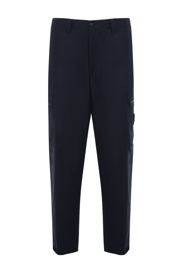 Stone Island man blue cotton trousers for men buy with prices and photos 178473 - photo 1