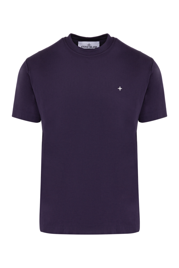 Stone Island man men's purple cotton t-shirt buy with prices and photos 178477 - photo 1