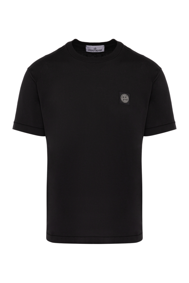 Stone Island man men's black cotton t-shirt buy with prices and photos 178479 - photo 1