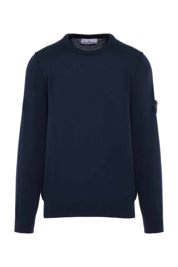 Stone Island man men's blue long sleeve cotton jumper buy with prices and photos 178484 - photo 1