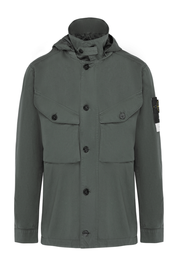 Stone Island man green cotton jacket for men buy with prices and photos 178490 - photo 1