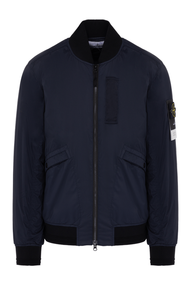 Stone Island мужские куртка из полиамида и эластана синяя мужская купить с ценами и фото 178494 - фото 1