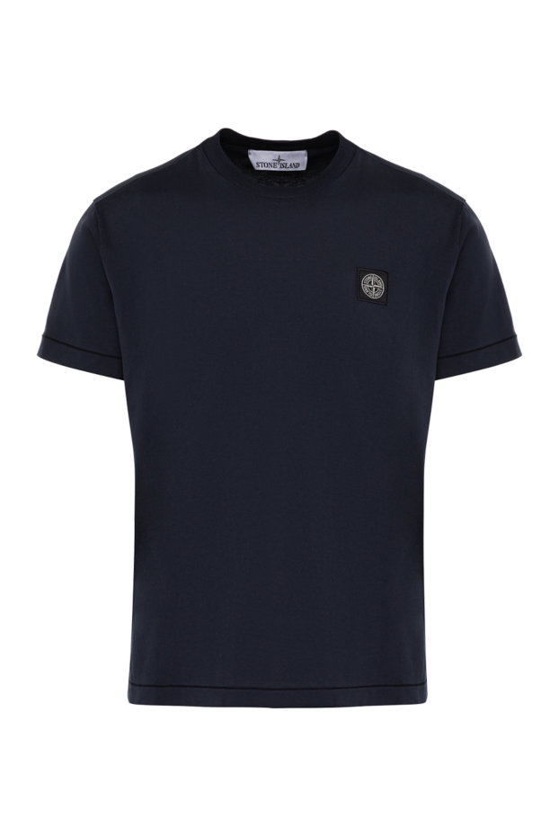 Stone Island man blue cotton t-shirt for men buy with prices and photos 178496 - photo 1