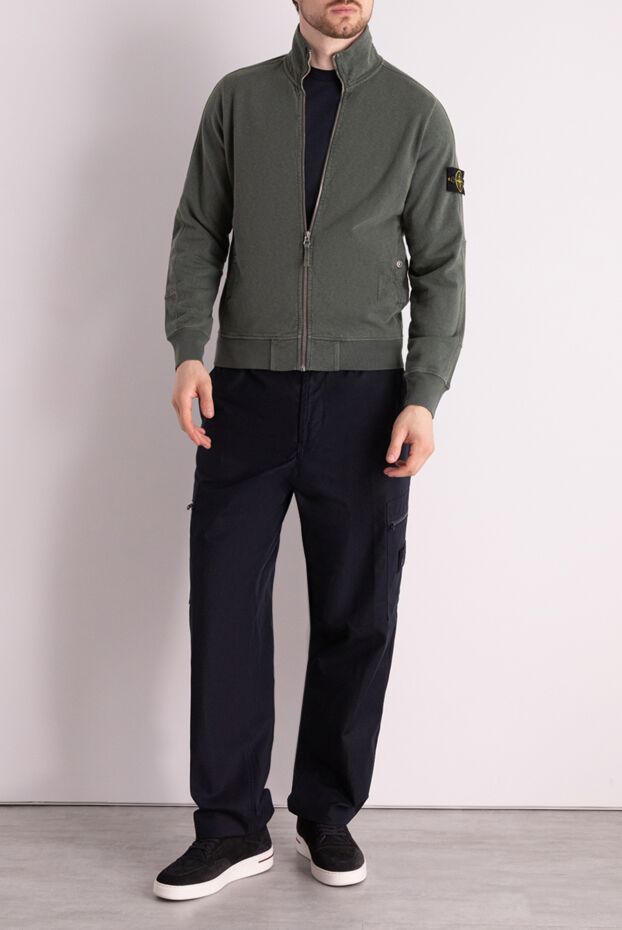 Stone Island man green cotton sports jacket for men buy with prices and photos 178504 - photo 2