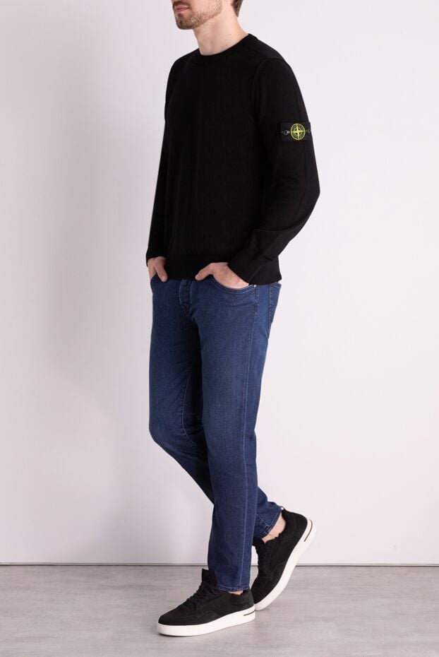 Jacob Cohen dark blue jeans with a smooth gradient and light bleaching 178533 - photo 2