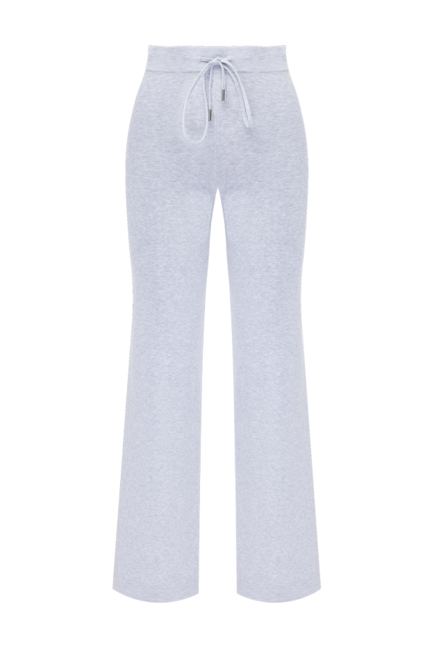 Peserico women's gray cotton knitted pants 178539 - photo 1
