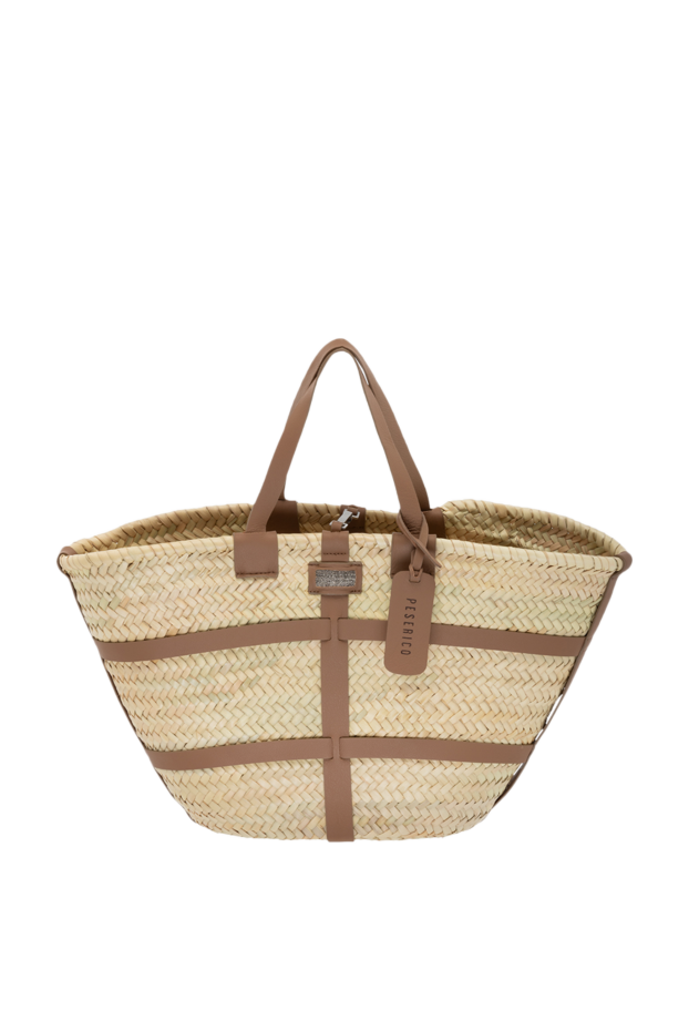 Peserico beige women's straw bag 178543 - photo 1