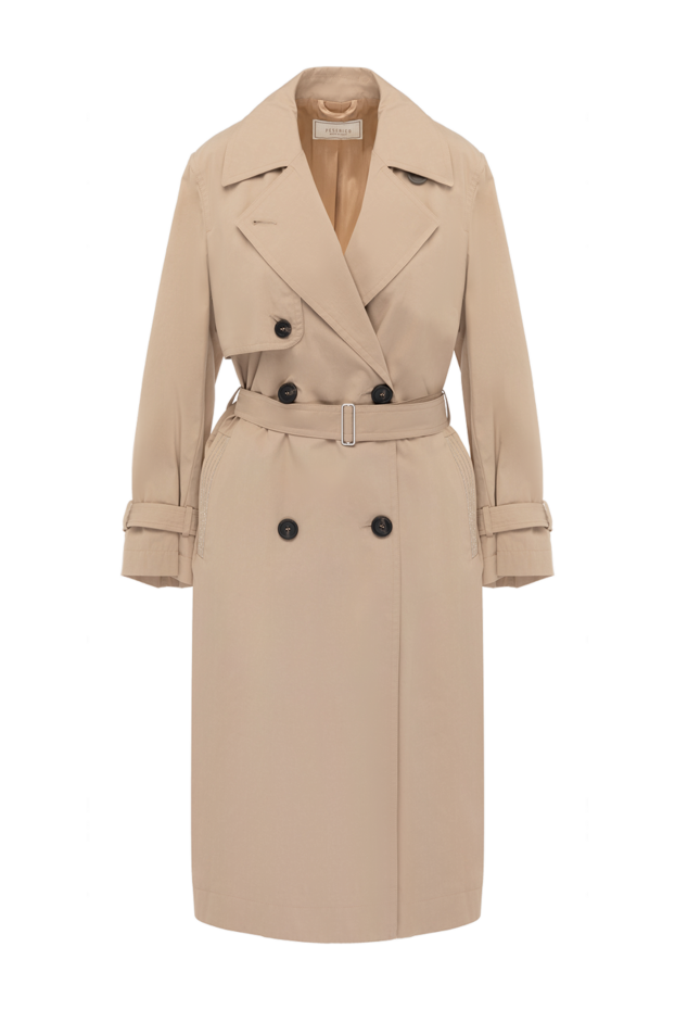 Peserico brown cotton and polyamide coat for women 178545 - photo 1