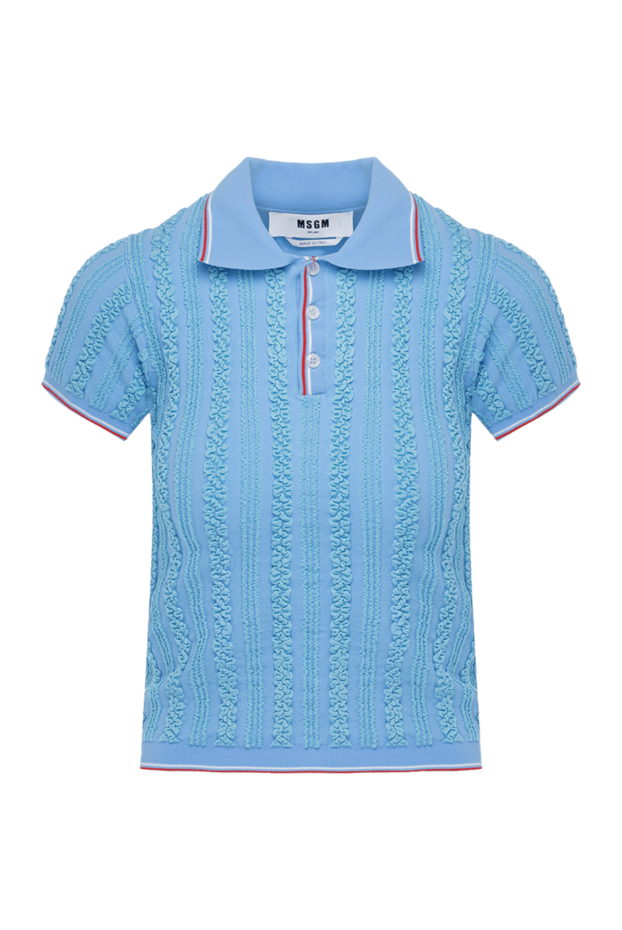 MSGM woman women's blue polo buy with prices and photos 178550 - photo 1