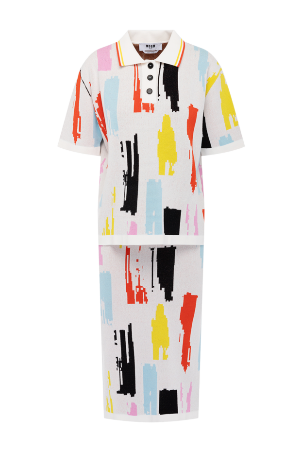 MSGM skirt suit with a polo shirt in an abstract print 178551 - photo 1