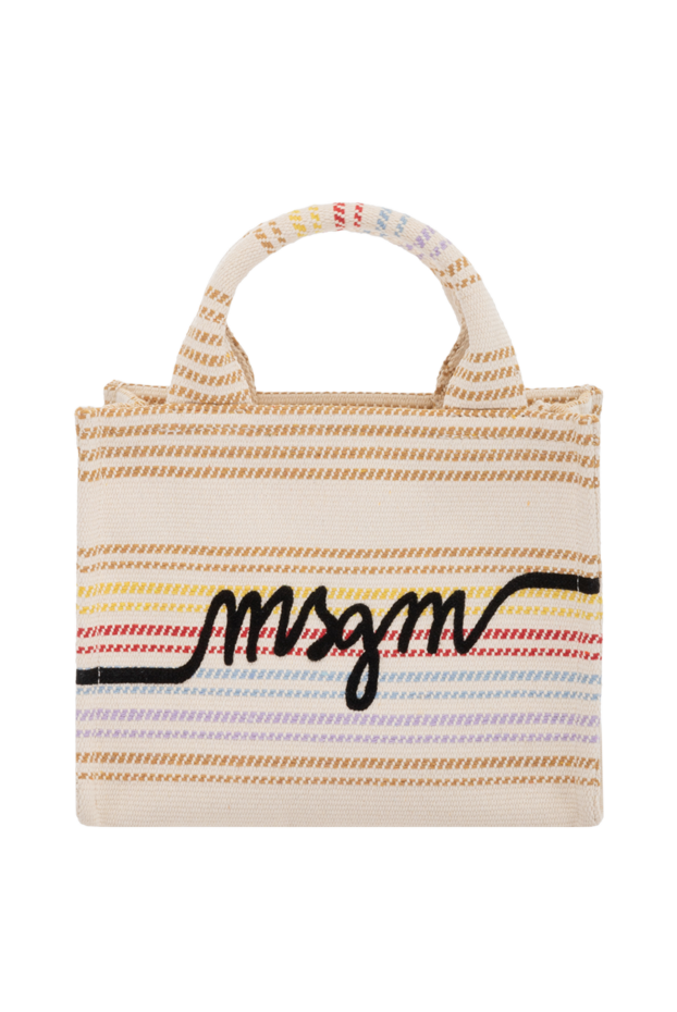 MSGM woman beige women's polyester and cotton bag buy with prices and photos 178552 - photo 1