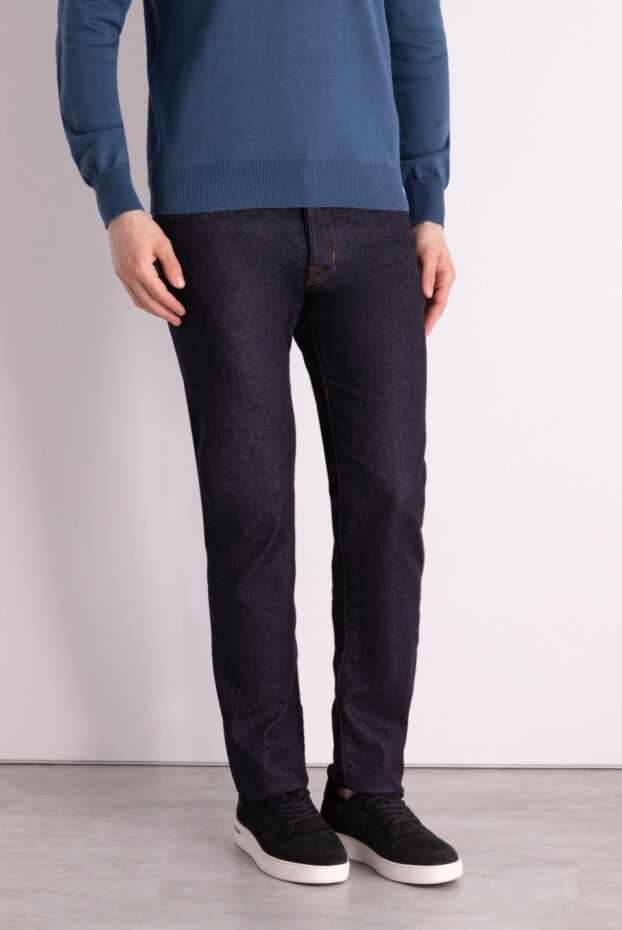 Jacob Cohen heavyweight denim jeans with contrasting orange stitching 178567 - photo 3