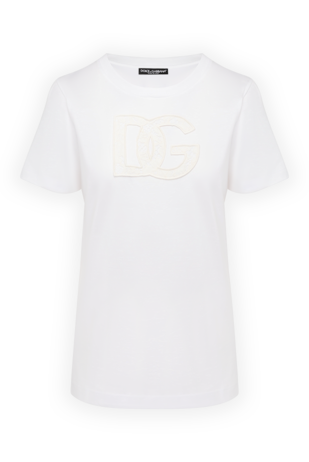 Dolce & Gabbana a laconic t-shirt with a textured logo on the chest 178585 - photo 1