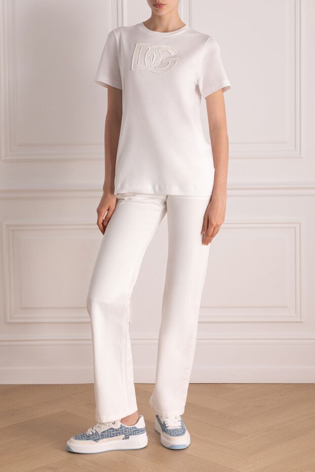 Dolce & Gabbana a laconic t-shirt with a textured logo on the chest 178585 - photo 2