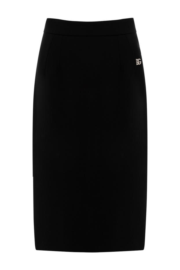 Dolce & Gabbana woman women's black wool and elastane skirt buy with prices and photos 178589 - photo 1