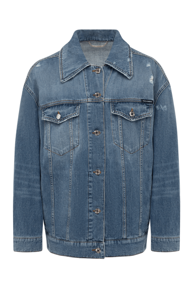 Dolce & Gabbana woman women's blue cotton denim jacket buy with prices and photos 178592 - photo 1