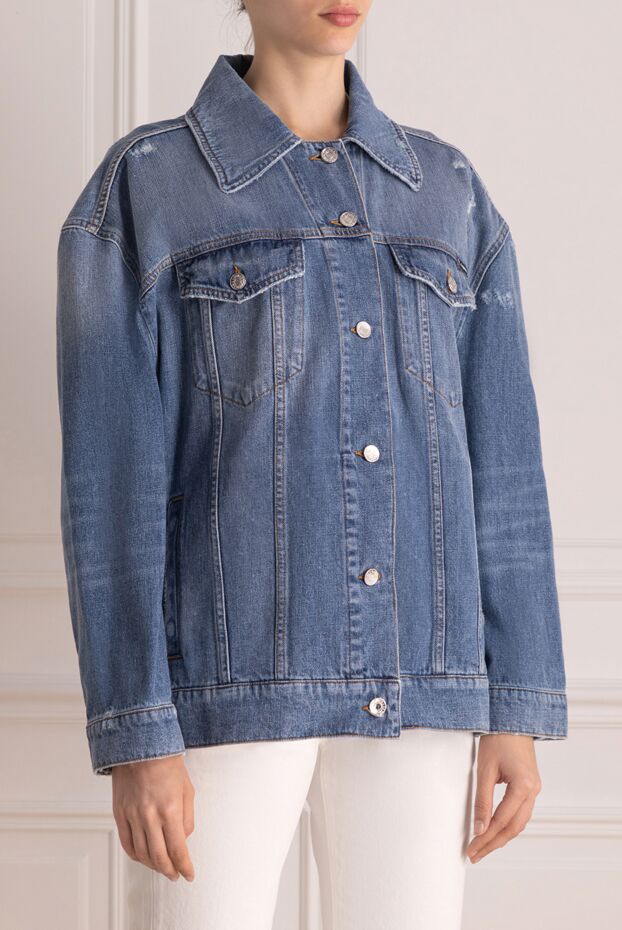 Dolce & Gabbana denim jacket made of cotton blue for women 178592 - photo 3
