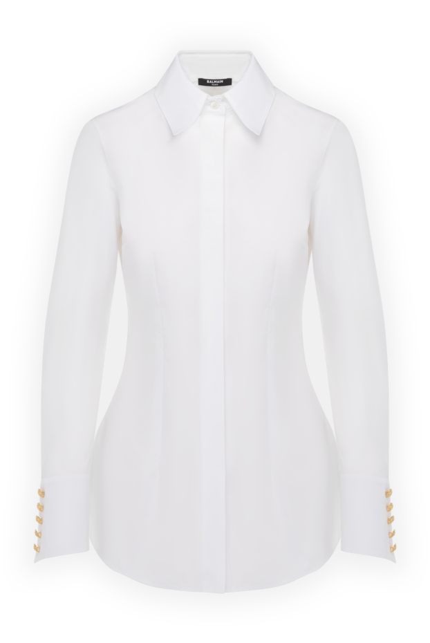 Balmain woman women's white cotton shirt buy with prices and photos 178599 - photo 1