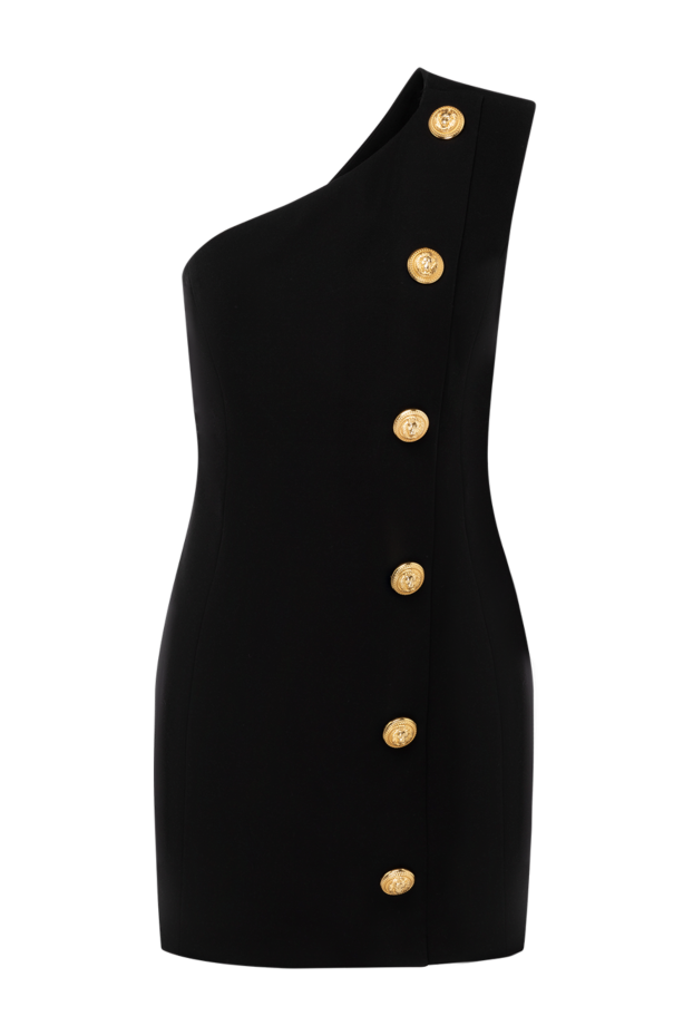 Balmain женские платье из шерсти черное женское купить с ценами и фото 178600 - фото 1